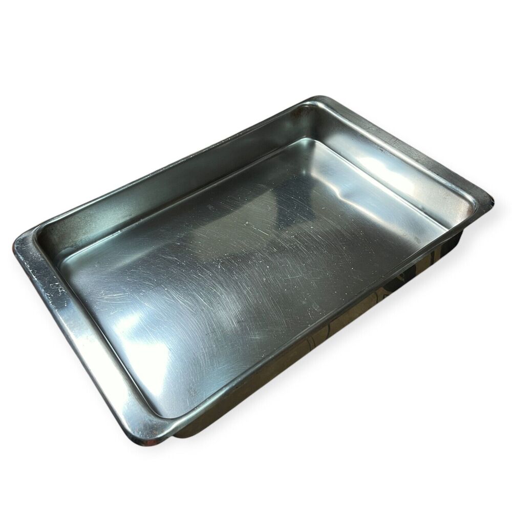 Vintage Revere Ware Stainless Steel Baking Roasting Pan 2523 HOLIDAY CHRISTMAS
